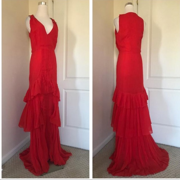 Roberto Cavalli Tiered Ruffle Gown - Picture 5 of 13